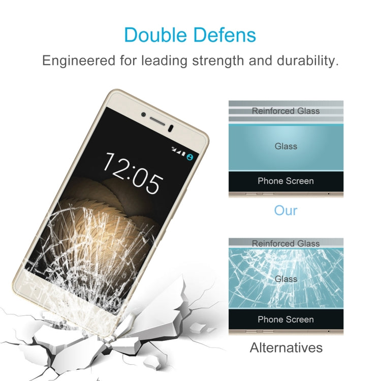 10 PCS 0.26mm 9H 2.5D Tempered Glass Film For BQ Aquaris U Lite