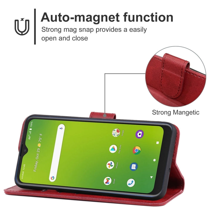 Leather Phone Case For Cricket Dream 5G/AT&A Radiant Max 5G