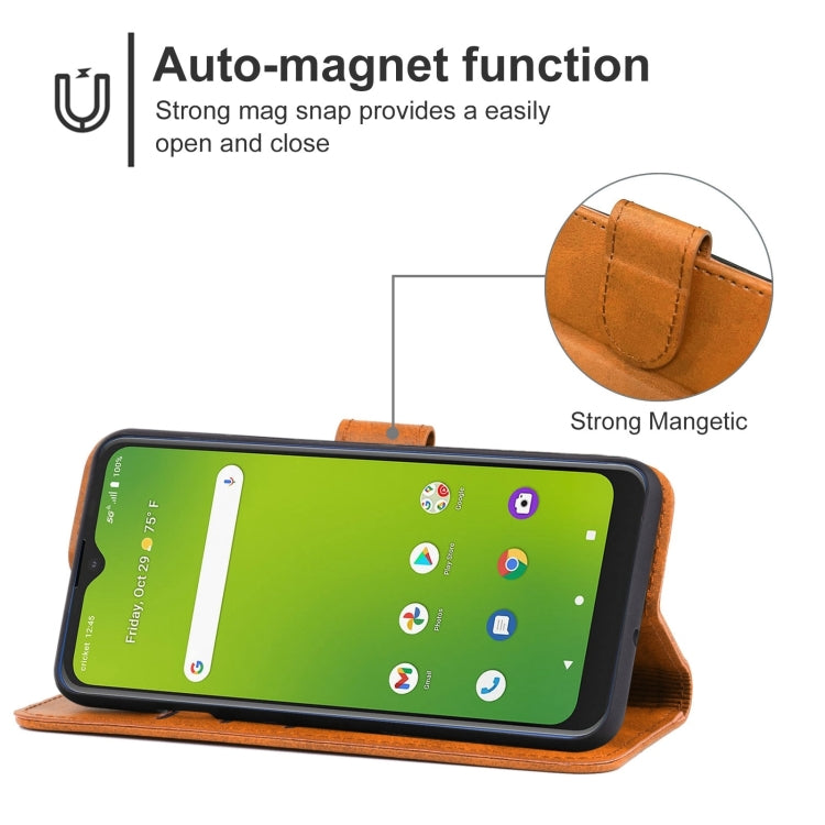 Leather Phone Case For Cricket Dream 5G/AT&A Radiant Max 5G