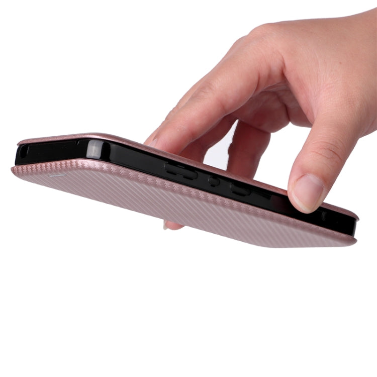 For Sharp Aquos Wish SHG06 Carbon Fiber Texture Horizontal Flip PU Phone Case
