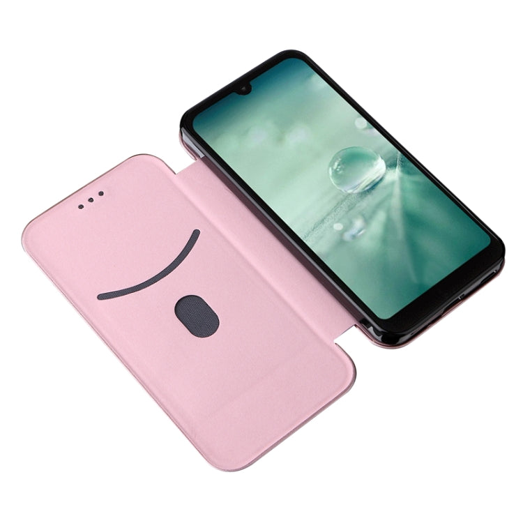 For Sharp Aquos Wish SHG06 Carbon Fiber Texture Horizontal Flip PU Phone Case