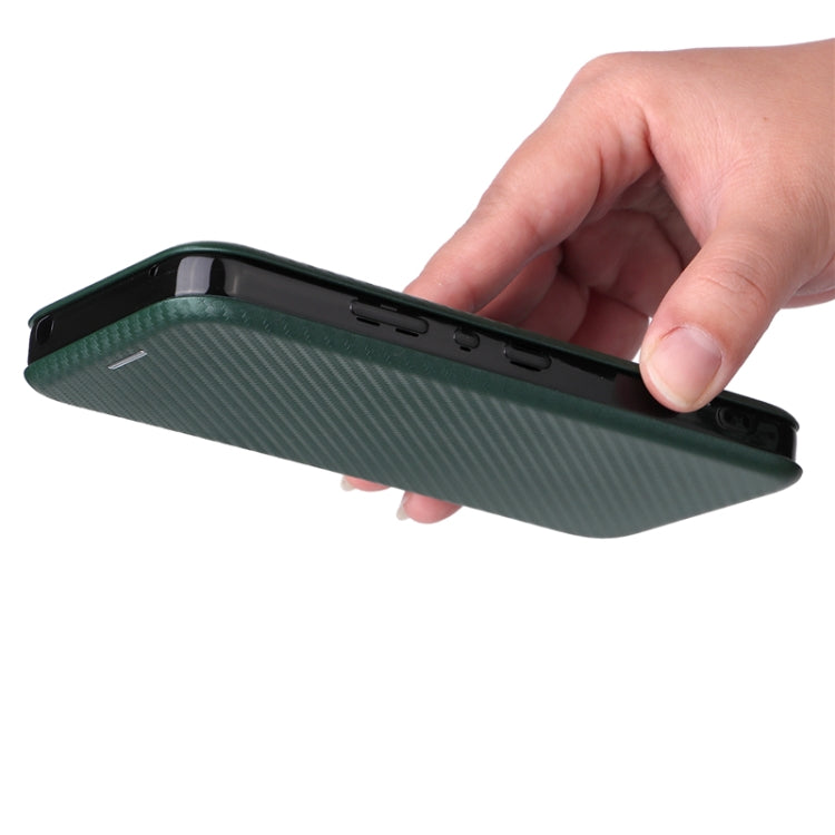 For Sharp Aquos Wish SHG06 Carbon Fiber Texture Horizontal Flip PU Phone Case