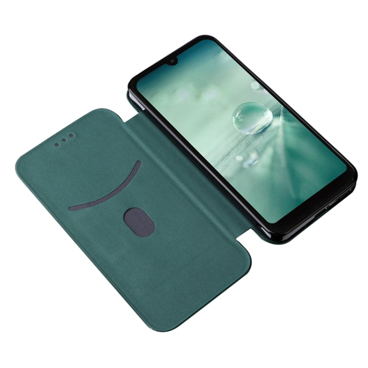 For Sharp Aquos Wish SHG06 Carbon Fiber Texture Horizontal Flip PU Phone Case