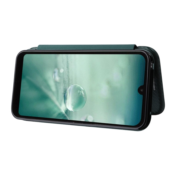 For Sharp Aquos Wish SHG06 Carbon Fiber Texture Horizontal Flip PU Phone Case