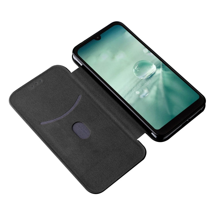 For Sharp Aquos Wish SHG06 Carbon Fiber Texture Horizontal Flip PU Phone Case