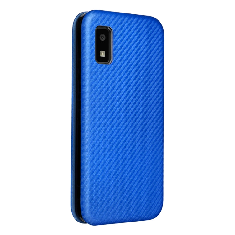 For Sharp Aquos Wish SHG06 Carbon Fiber Texture Horizontal Flip PU Phone Case
