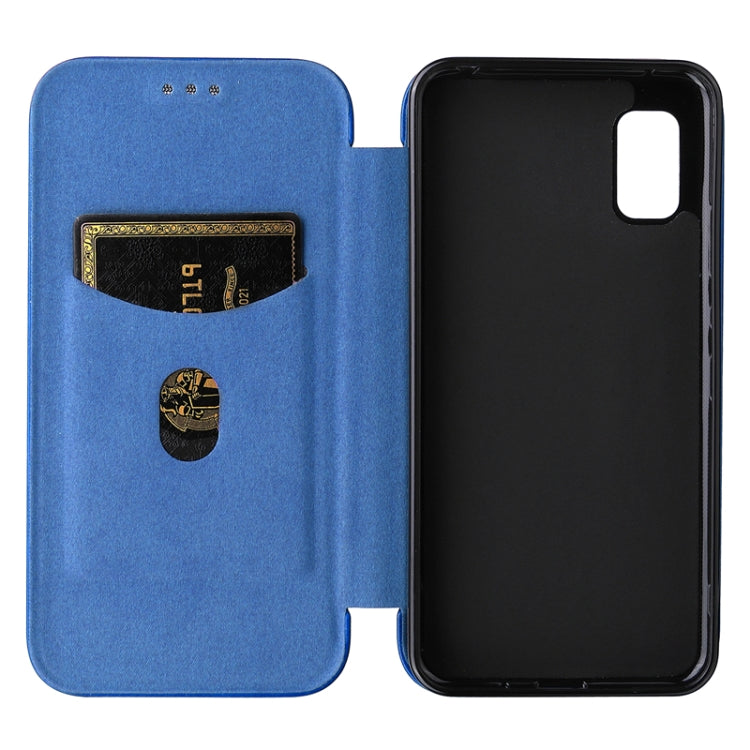 For Sharp Aquos Wish SHG06 Carbon Fiber Texture Horizontal Flip PU Phone Case