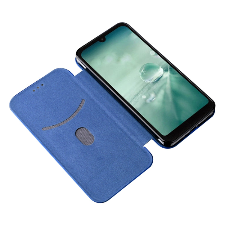 For Sharp Aquos Wish SHG06 Carbon Fiber Texture Horizontal Flip PU Phone Case