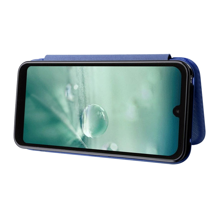 For Sharp Aquos Wish SHG06 Carbon Fiber Texture Horizontal Flip PU Phone Case