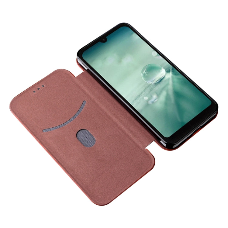 For Sharp Aquos Wish SHG06 Carbon Fiber Texture Horizontal Flip PU Phone Case