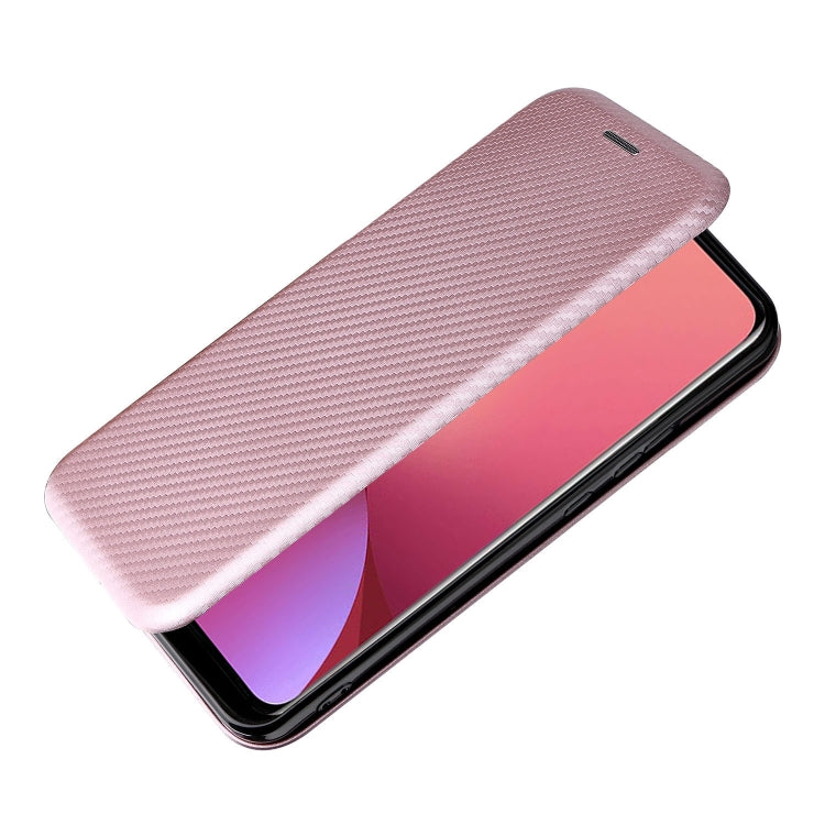 For Xiaomi 12 5G Carbon Fiber Texture Horizontal Flip PU Phone Case