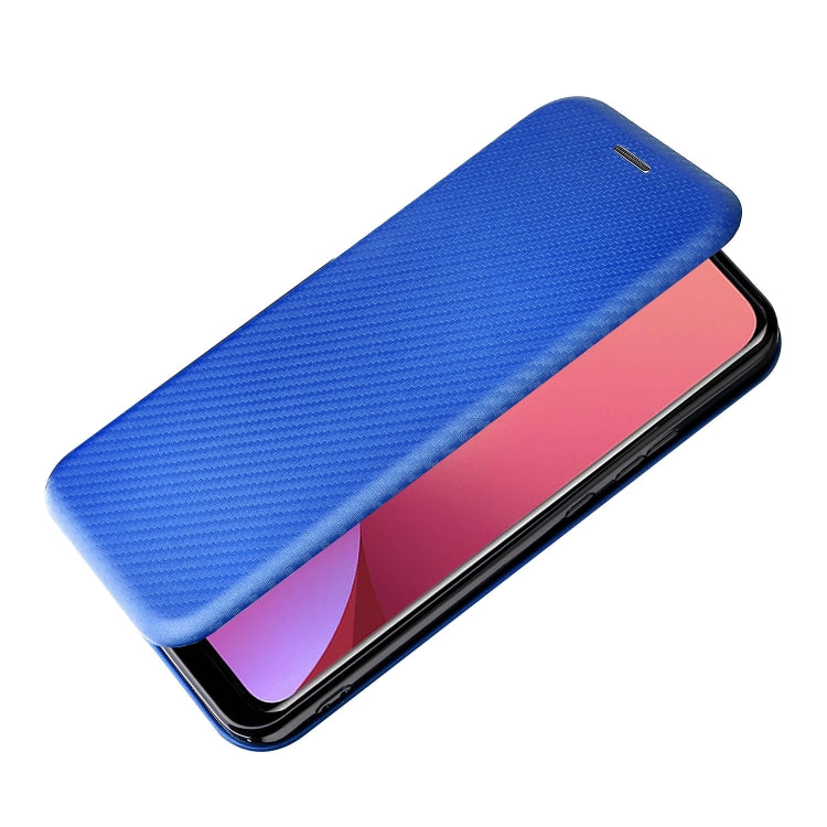For Xiaomi 12 5G Carbon Fiber Texture Horizontal Flip PU Phone Case