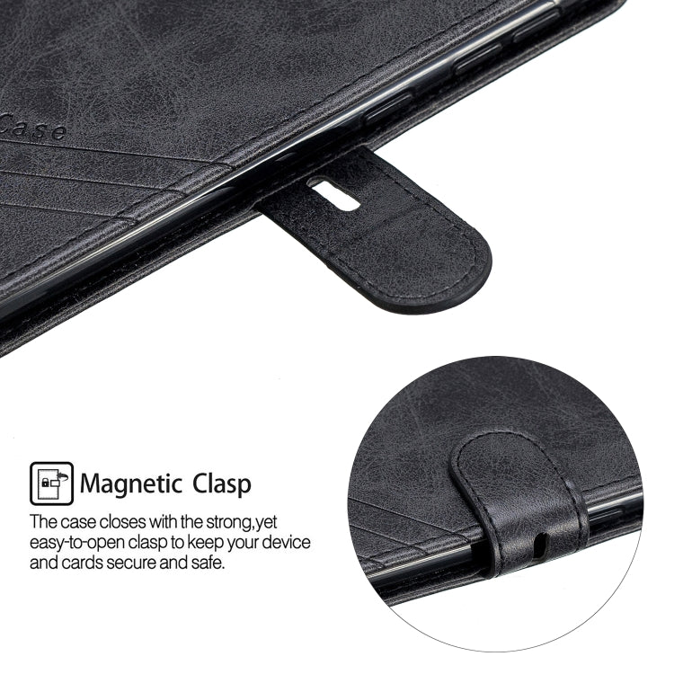 For Galaxy  A10 M10  Matching Color Frosted Texture Horizontal Flip PU Leather Case with Holder & Card Slots & Lanyard