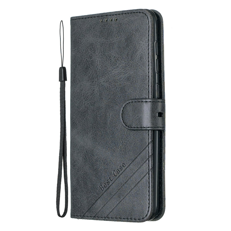 For Galaxy A20E & A10E Matching Color Frosted Texture Horizontal Flip PU Leather Case with Holder & Card Slots & Lanyard