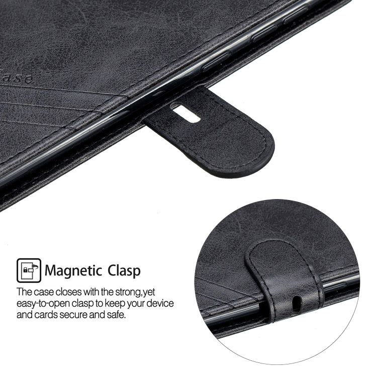 For Galaxy A50 Matching Color Frosted Texture Horizontal Flip PU Leather Case with Holder & Card Slots & Lanyard