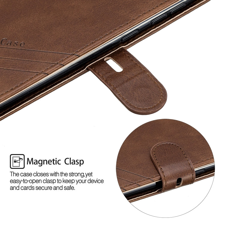 For Galaxy A50 Matching Color Frosted Texture Horizontal Flip PU Leather Case with Holder & Card Slots & Lanyard
