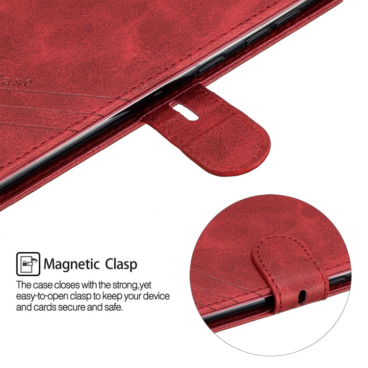 For Galaxy A50 Matching Color Frosted Texture Horizontal Flip PU Leather Case with Holder & Card Slots & Lanyard