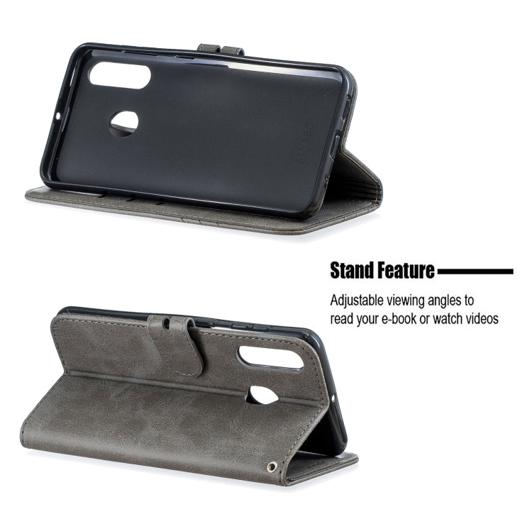 For Galaxy A60 & M40 Matching Color Frosted Texture Horizontal Flip PU Leather Case with Holder & Card Slots & Lanyard