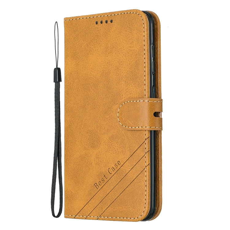 For Galaxy A60 & M40 Matching Color Frosted Texture Horizontal Flip PU Leather Case with Holder & Card Slots & Lanyard