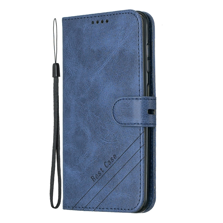 For Galaxy A60 & M40 Matching Color Frosted Texture Horizontal Flip PU Leather Case with Holder & Card Slots & Lanyard