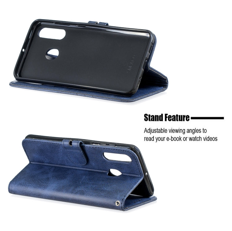 For Galaxy A60 & M40 Matching Color Frosted Texture Horizontal Flip PU Leather Case with Holder & Card Slots & Lanyard