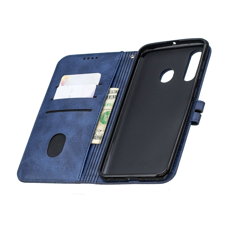 For Galaxy A60 & M40 Matching Color Frosted Texture Horizontal Flip PU Leather Case with Holder & Card Slots & Lanyard