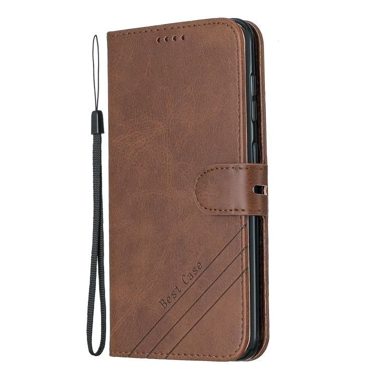 For Galaxy A60 & M40 Matching Color Frosted Texture Horizontal Flip PU Leather Case with Holder & Card Slots & Lanyard