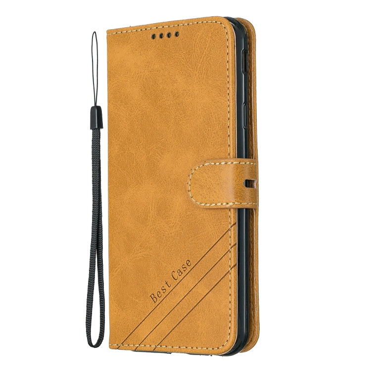 For Galaxy J4 Plus Matching Color Frosted Texture Horizontal Flip PU Leather Case with Holder & Card Slots & Lanyard