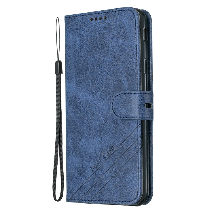 For Galaxy J4 Plus Matching Color Frosted Texture Horizontal Flip PU Leather Case with Holder & Card Slots & Lanyard