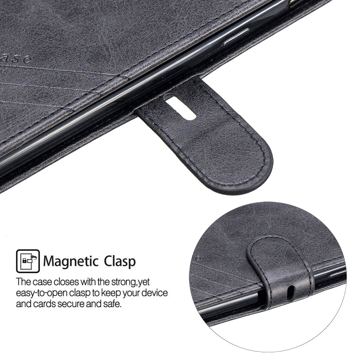 For Galaxy J6 2018 Matching Color Frosted Texture Horizontal Flip PU Leather Case with Holder & Card Slots & Lanyard