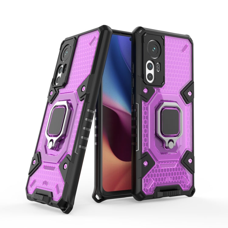 For Xiaomi 12 Space PC+TPU Shockproof Phone Case with Ring Holder