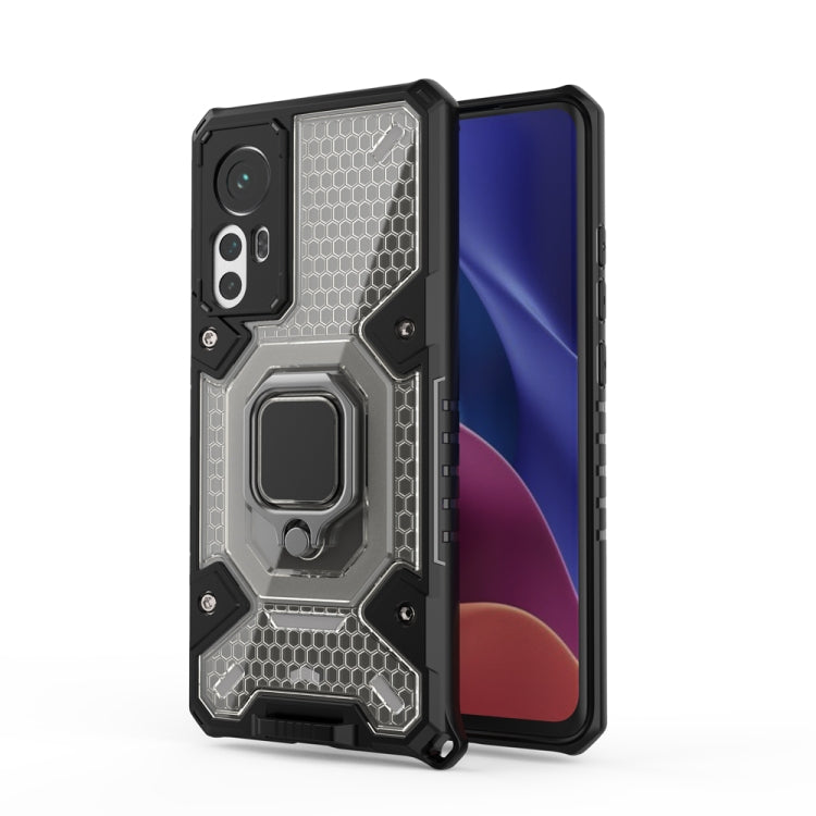 For Xiaomi 12 Space PC+TPU Shockproof Phone Case with Ring Holder