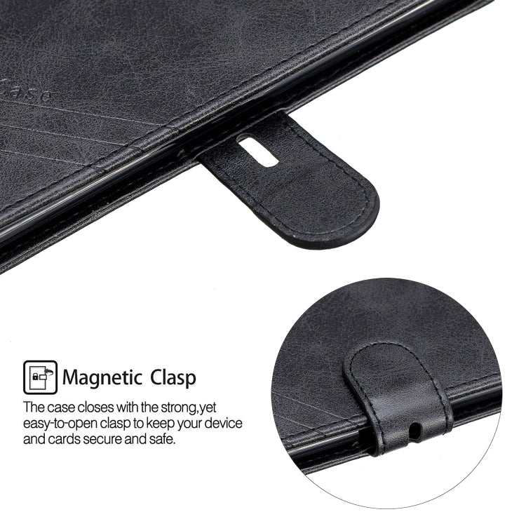 For Galaxy Note 10 Matching Color Frosted Texture Horizontal Flip PU Leather Case with Holder & Card Slots & Lanyard