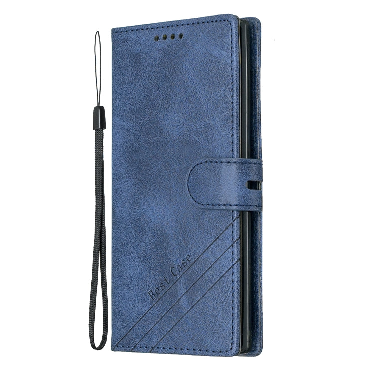 For Galaxy Note 10 Matching Color Frosted Texture Horizontal Flip PU Leather Case with Holder & Card Slots & Lanyard