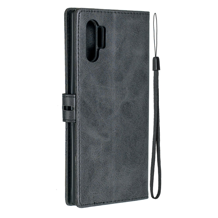 For Galaxy Note 10 Pro Matching Color Frosted Texture Horizontal Flip PU Leather Case with Holder & Card Slots & Lanyard