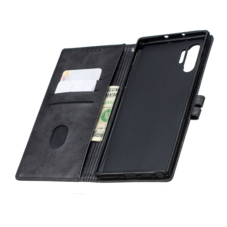 For Galaxy Note 10 Pro Matching Color Frosted Texture Horizontal Flip PU Leather Case with Holder & Card Slots & Lanyard