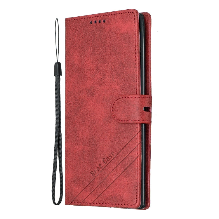 For Galaxy Note 10 Pro Matching Color Frosted Texture Horizontal Flip PU Leather Case with Holder & Card Slots & Lanyard