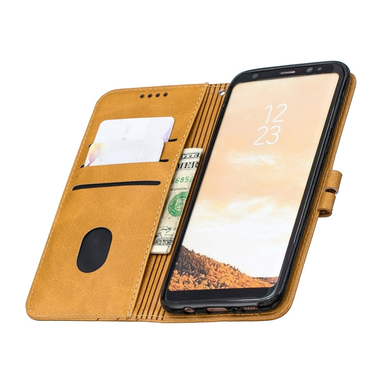 For Galaxy S8 Plus Matching Color Frosted Texture Horizontal Flip PU Leather Case with Holder & Card Slots & Lanyard