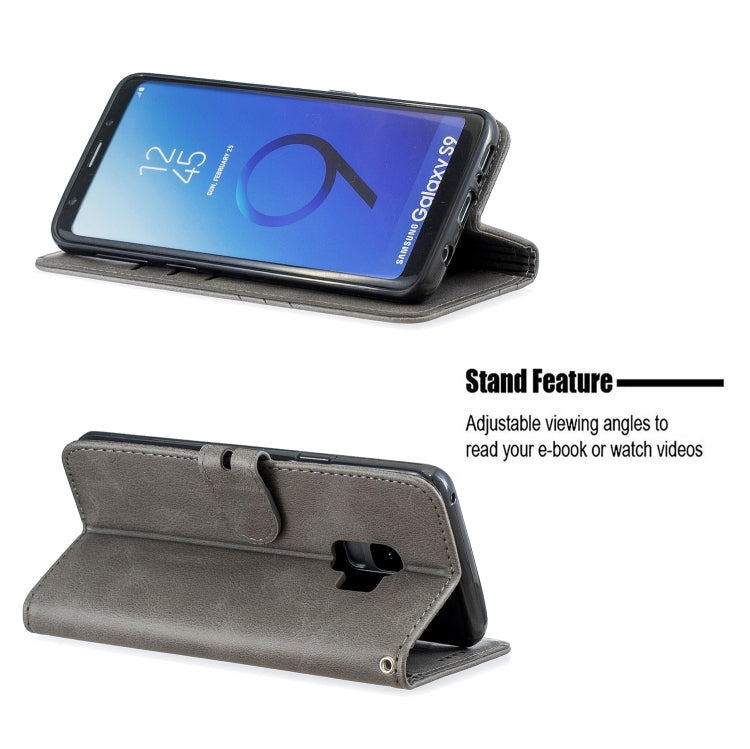 For Galaxy S9 Matching Color Frosted Texture Horizontal Flip PU Leather Case with Holder & Card Slots & Lanyard