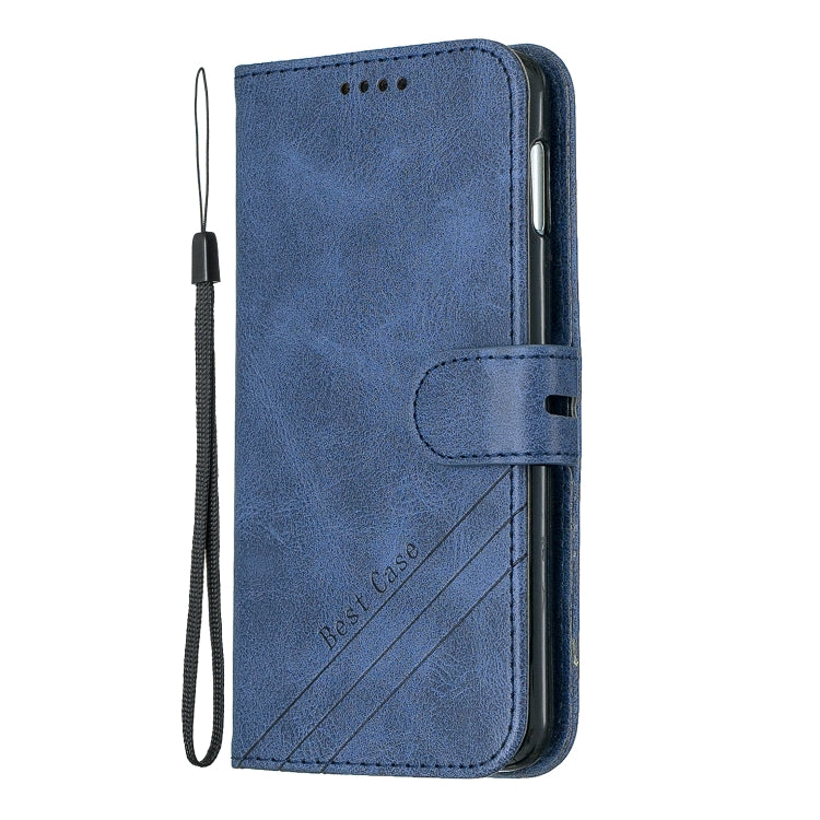 For Galaxy S10E Matching Color Frosted Texture Horizontal Flip PU Leather Case with Holder & Card Slots & Lanyard