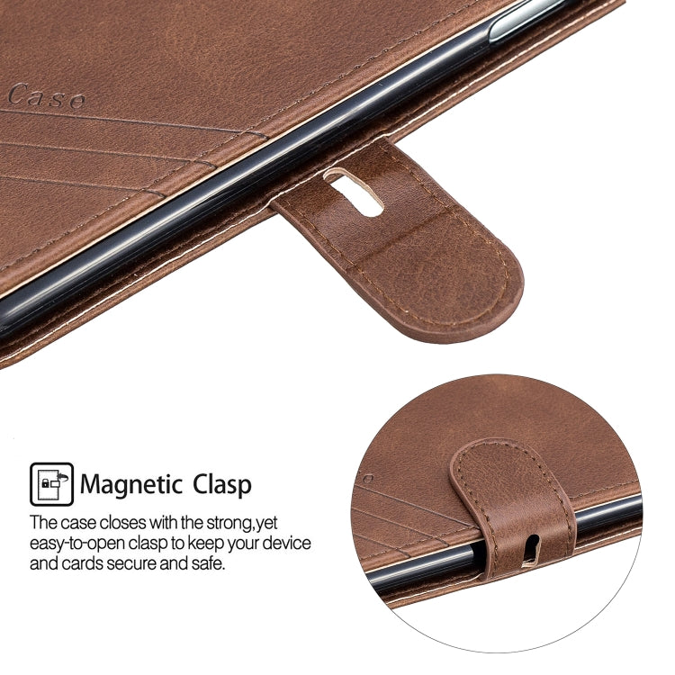 For Galaxy S10E Matching Color Frosted Texture Horizontal Flip PU Leather Case with Holder & Card Slots & Lanyard