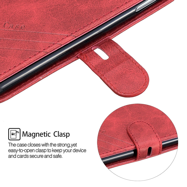 For Galaxy S10E Matching Color Frosted Texture Horizontal Flip PU Leather Case with Holder & Card Slots & Lanyard