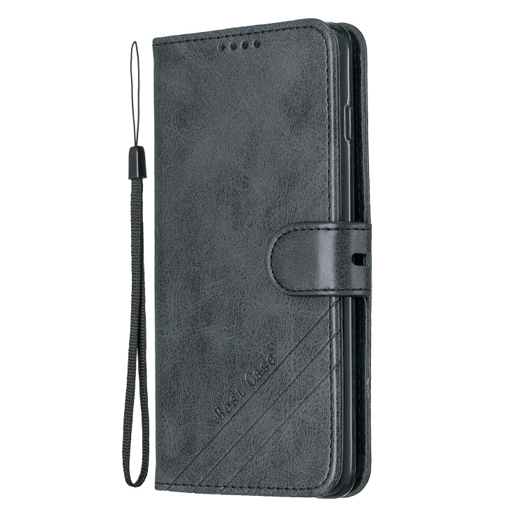 For Galaxy S10 Plus Matching Color Frosted Texture Horizontal Flip PU Leather Case with Holder & Card Slots & Lanyard