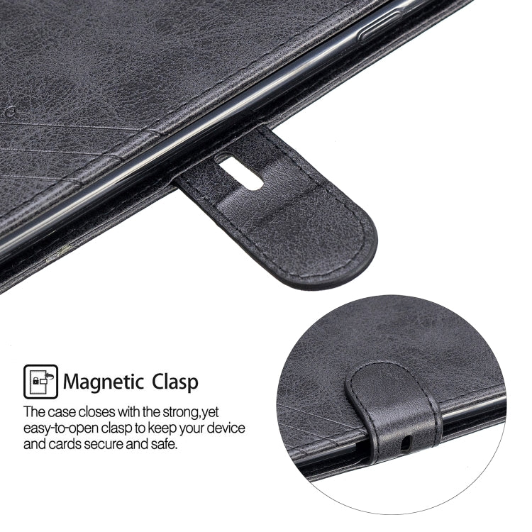 For Galaxy S10 Plus Matching Color Frosted Texture Horizontal Flip PU Leather Case with Holder & Card Slots & Lanyard