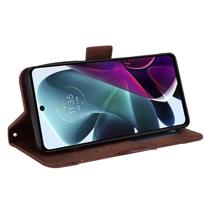 For Motorola Moto G200 5G / S30 Skin Feel Calf Pattern Leather Phone Case