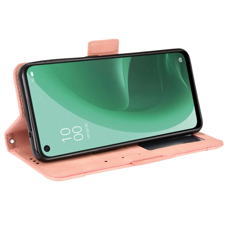 For OPPO A55s 5G JP Version Skin Feel Calf Pattern Leather Phone Case