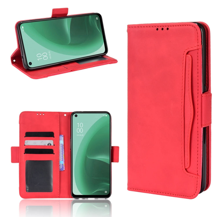 For OPPO A55s 5G JP Version Skin Feel Calf Pattern Leather Phone Case