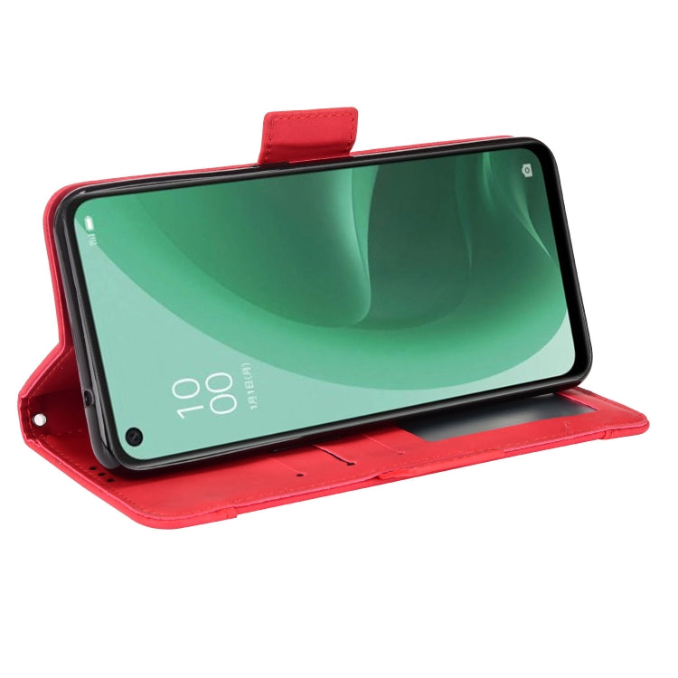 For OPPO A55s 5G JP Version Skin Feel Calf Pattern Leather Phone Case