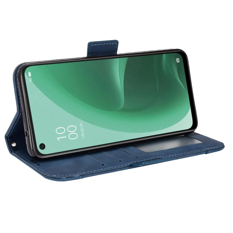 For OPPO A55s 5G JP Version Skin Feel Calf Pattern Leather Phone Case