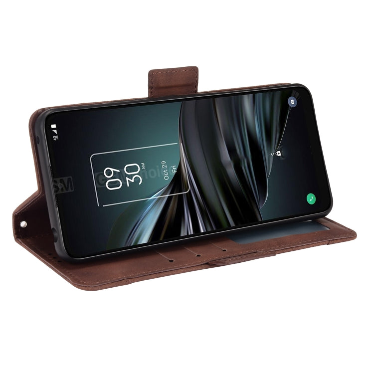 For TCL 20 XE Skin Feel Calf Pattern Leather Phone Case